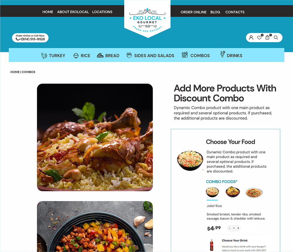Eko Square Solutions For Restaurants | Custom Combo