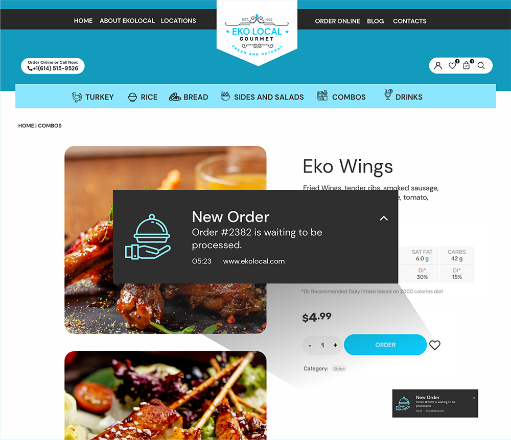 Eko Square Solutions For Restaurants | Push Notification